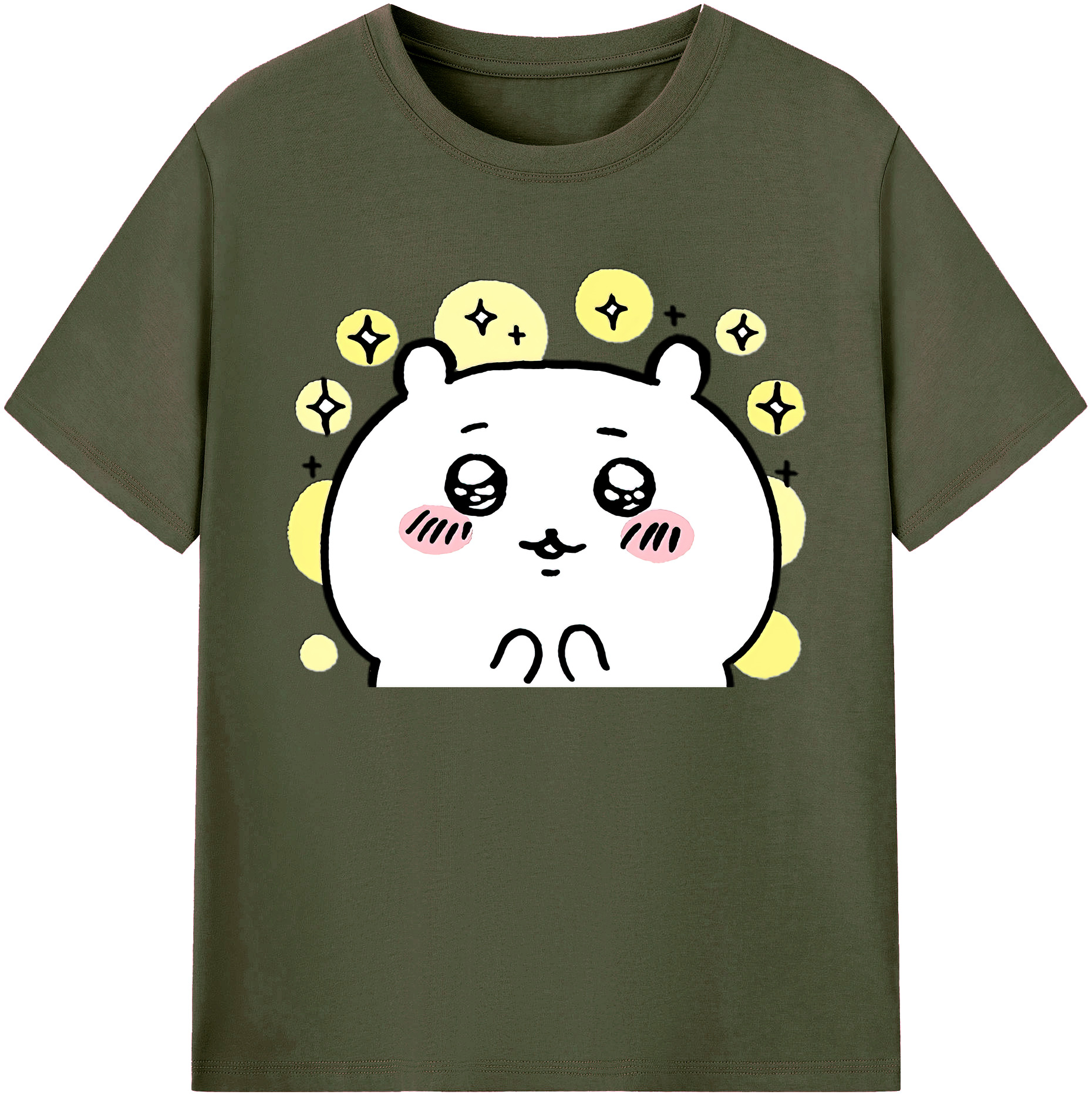 （画像用） ちいかわ ちいかわ Chii-kawa chiikawa 綿100％ メンズ半袖Tシャツ｜肌触りやわらか＆通気性